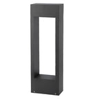 Black Bollard Lights Modern Slim Border LED Lawn Light
