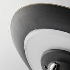 Black Brass Path Lights Solar Round Top Disc and Bubble Design Light