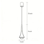 [Open-Box]Black Cone Pendant Lights Modern Creative LED Ceiling Light