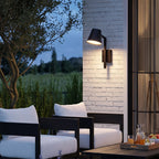 Black Cone Wall Sconce Modern LED Outdoor Metal Light
