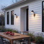 Black Cone Wall Sconce Modern LED Outdoor Metal Light