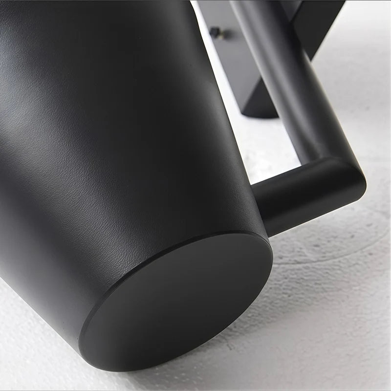 Black Cone Wall Sconce Modern LED Outdoor Metal Light