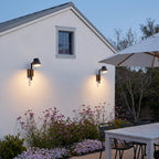 Black Cone Wall Sconce Modern LED Outdoor Metal Light