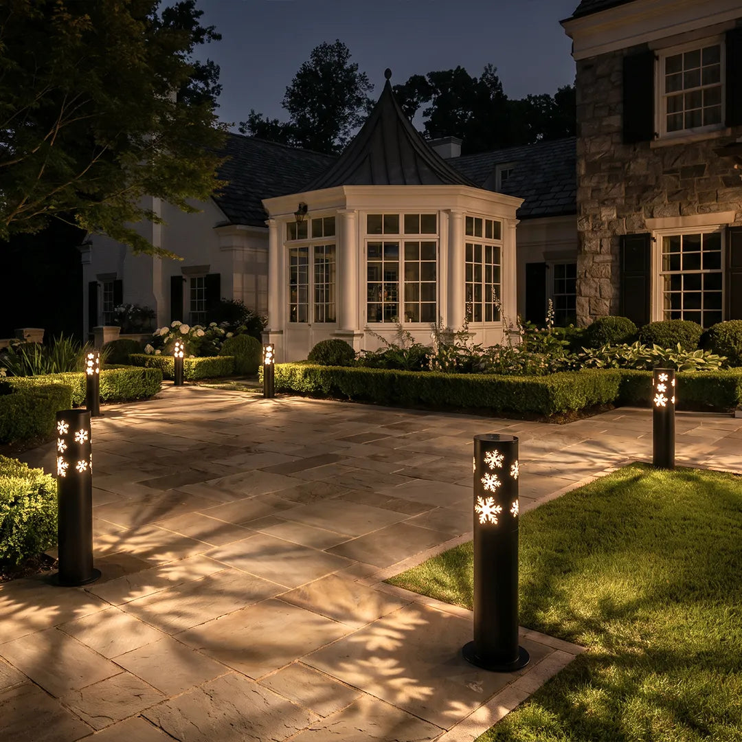 bollard solar pathway lights Modern Outdoor Garden Lawn Light