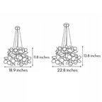 Black Geometric Chandelier Iron Art Designer Ceiling Light