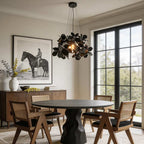 Black Geometric Chandelier Iron Art Designer Ceiling Light