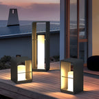 [Open-Box]Black Lantern Outdoor Light Rectangular Frame Waterproof Lamp