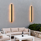Black Linear Wall Light LED Modern Waterproof Outdoor Light
