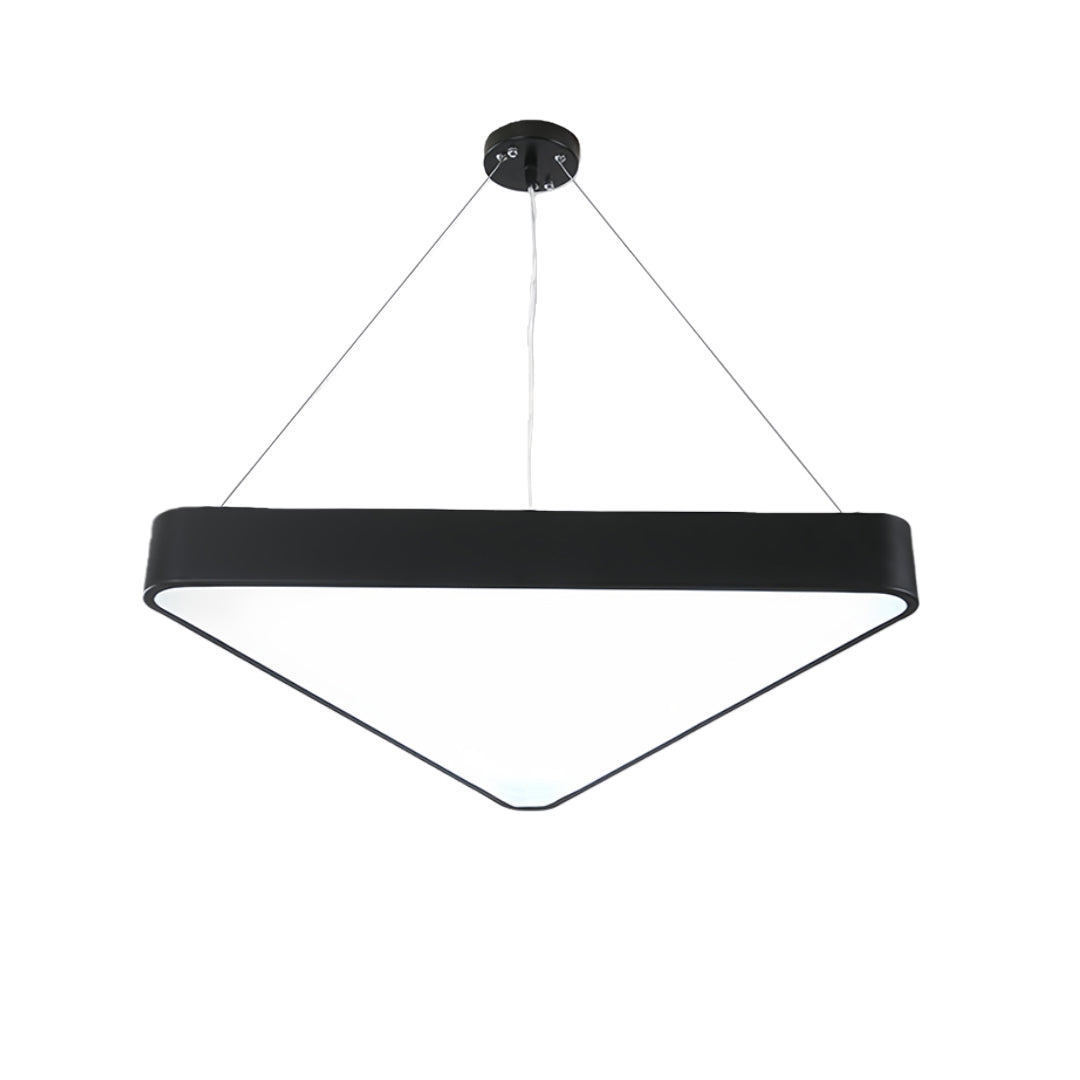 Black Modern Chandeliers Creative LED Triangular Ceiling Light