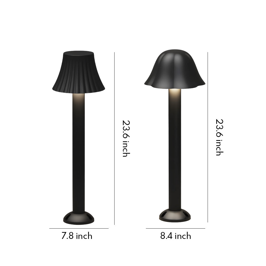Black Outdoor Path Light Courtyard Mushroom Landscape Light