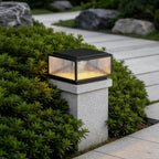 Outdoor Pillar Light Fixtures Cast Aluminum Square Waterproof