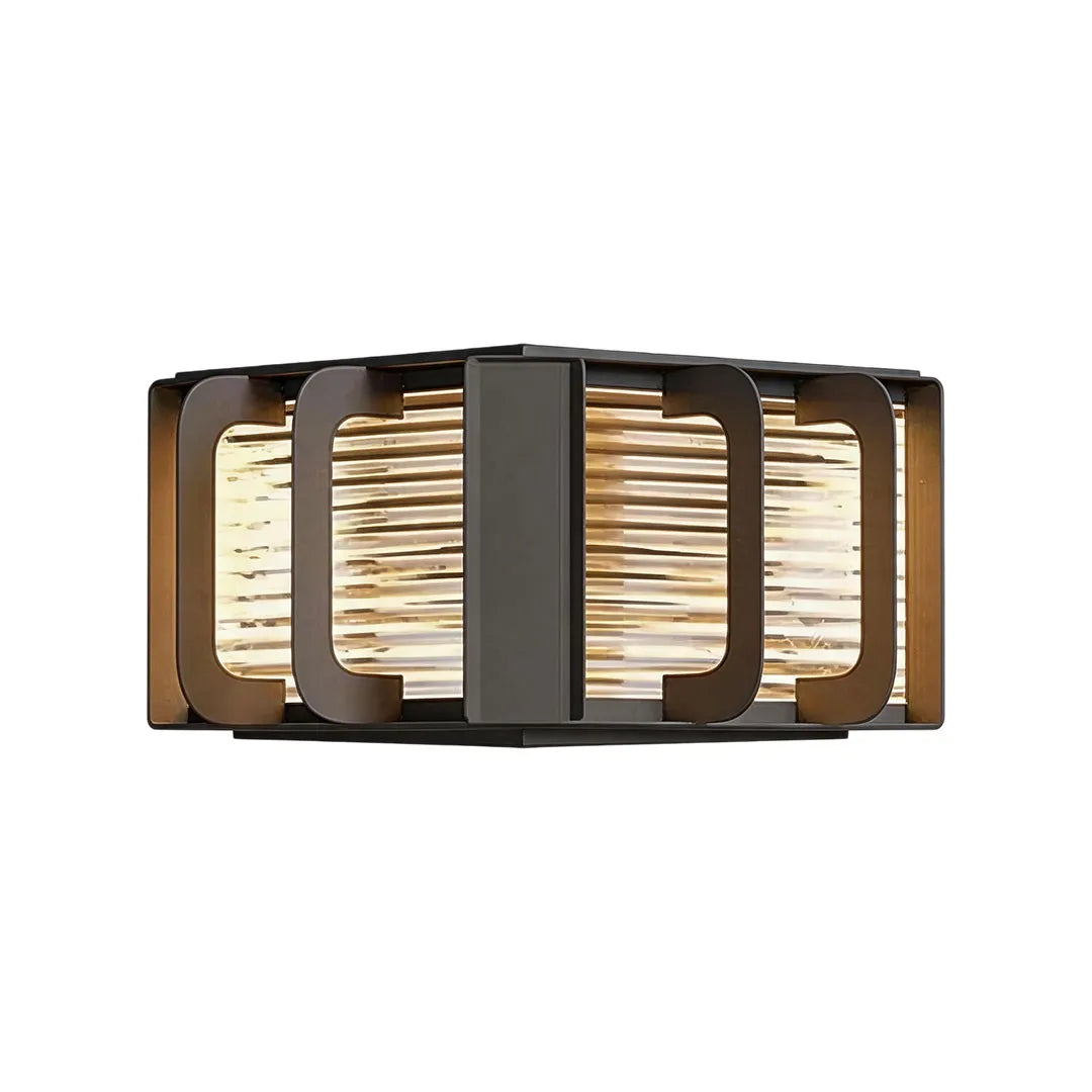Outdoor Solar Pillar Lights Modern Black Courtyard Light