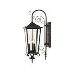 2 PCS Black Outdoor Wall Sconce European Vintage Wall Lantern