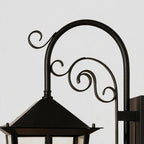 2 PCS Black Outdoor Wall Sconce European Vintage Wall Lantern