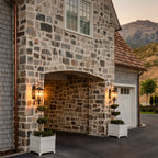 2 PCS Black Outdoor Wall Sconce European Vintage Wall Lantern