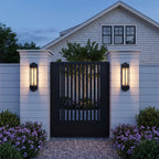 Black Outside Wall Lights Modern Stainless Steel Light