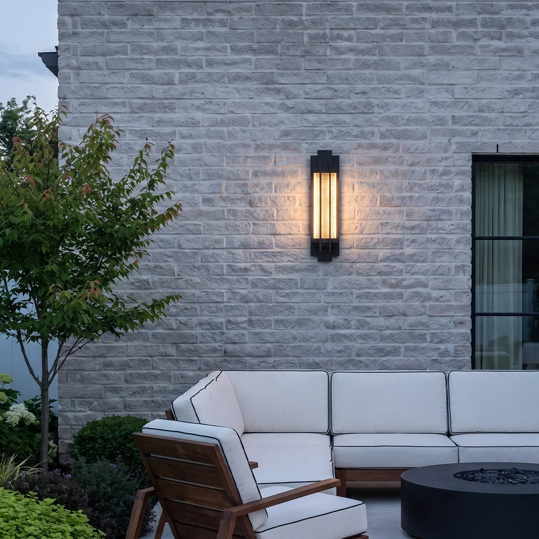 Black Outside Wall Lights Modern Stainless Steel Light