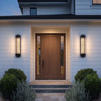 Black Outside Wall Lights Modern Stainless Steel Light