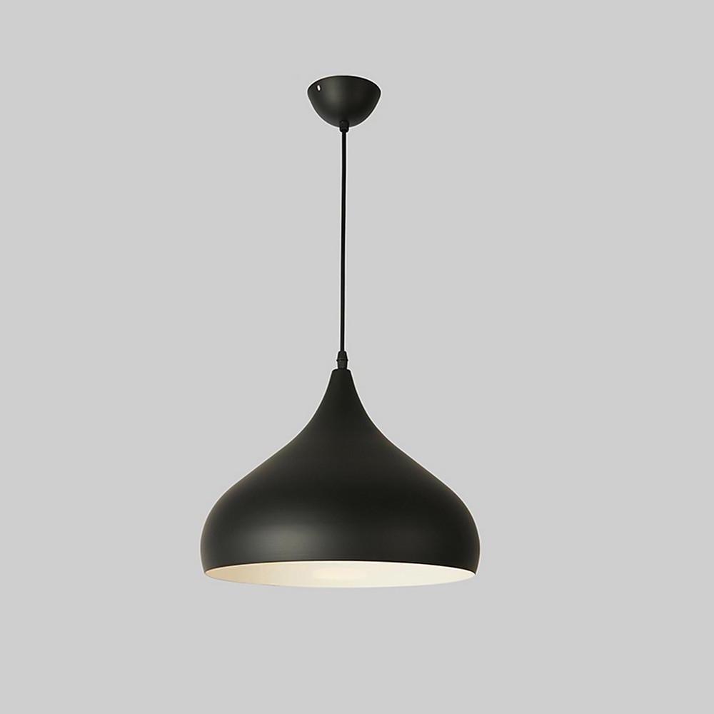 9 inch  Incandescent Metal Dome Bowl Black Pendant Light Fixtures