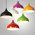 9 inch  Incandescent Metal Dome Bowl Black Pendant Light Fixtures