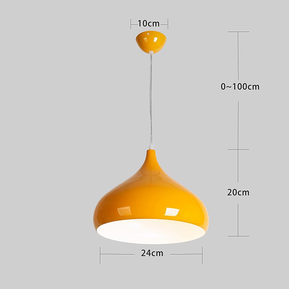 9 inch  Incandescent Metal Dome Bowl Black Pendant Light Fixtures