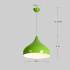 9 inch  Incandescent Metal Dome Bowl Black Pendant Light Fixtures