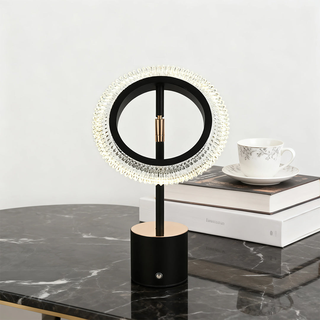 Ring Table Lamp Minimalist Modern Creative Touch Charging Design Light