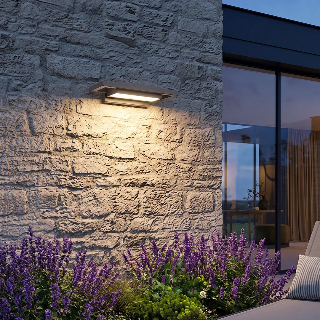 Black Sconce Wall Lights Modern Metal LED Outdoor Light
