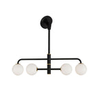Black Semi Flush Mount Light Minimalist Sloped Ceiling Light