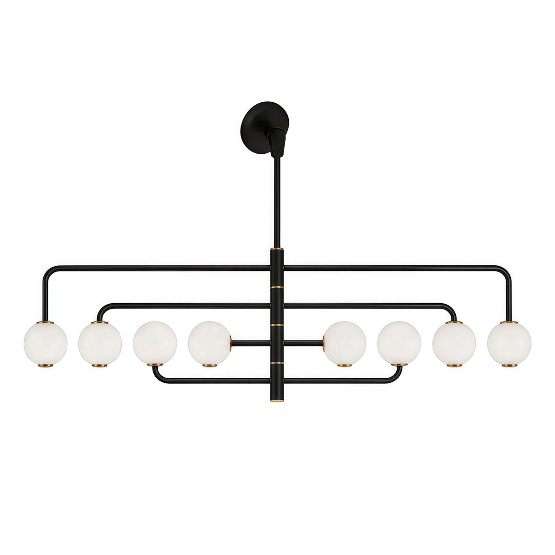 Black Semi Flush Mount Light Minimalist Sloped Ceiling Light