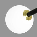 Black Semi Flush Mount Light Minimalist Sloped Ceiling Light