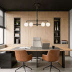 Black Semi Flush Mount Light Minimalist Sloped Ceiling Light