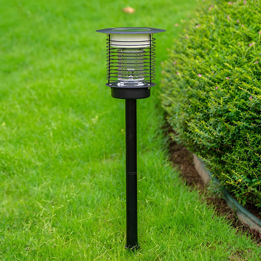 Solar Light Bug Zapper Solar Garden Purple-Light Mosquito Killer Lamp