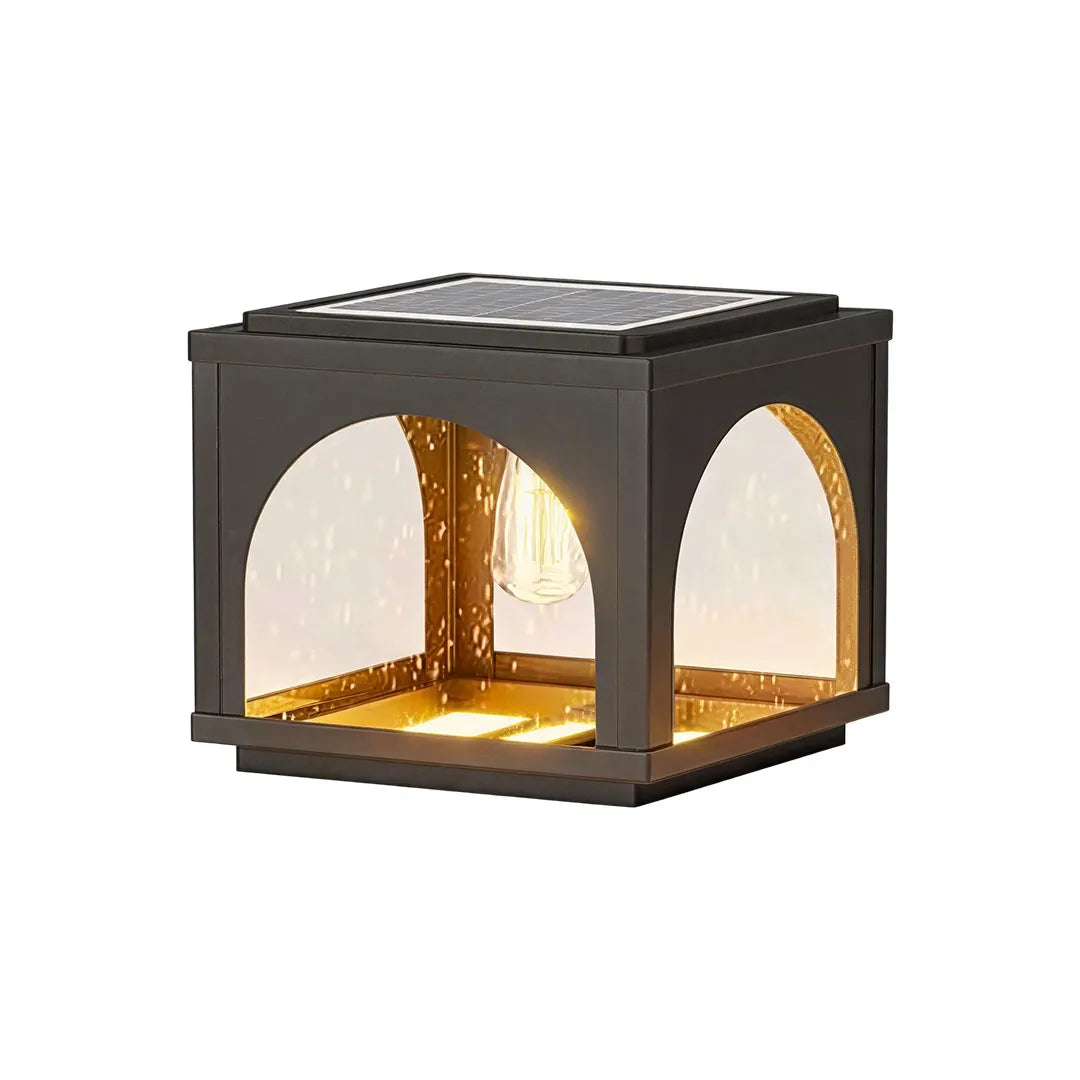 Solar Outdoor Pillar Lights Modern E27 Courtyard Lights