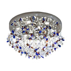 Crystal Flush Mount Lights French Round  LED Romantic Ceiling Light