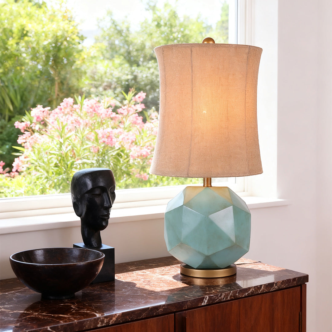 Modern Industrial Table Lamps Stylish Fabric Decorative Objects Light