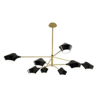 8-light Artistic LED Industrial Sputnik Chandelier Hanging Ceiling Lights