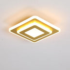 Multi Square LED Flush Mount Ceiling Fixture Light for Hallway Entryway