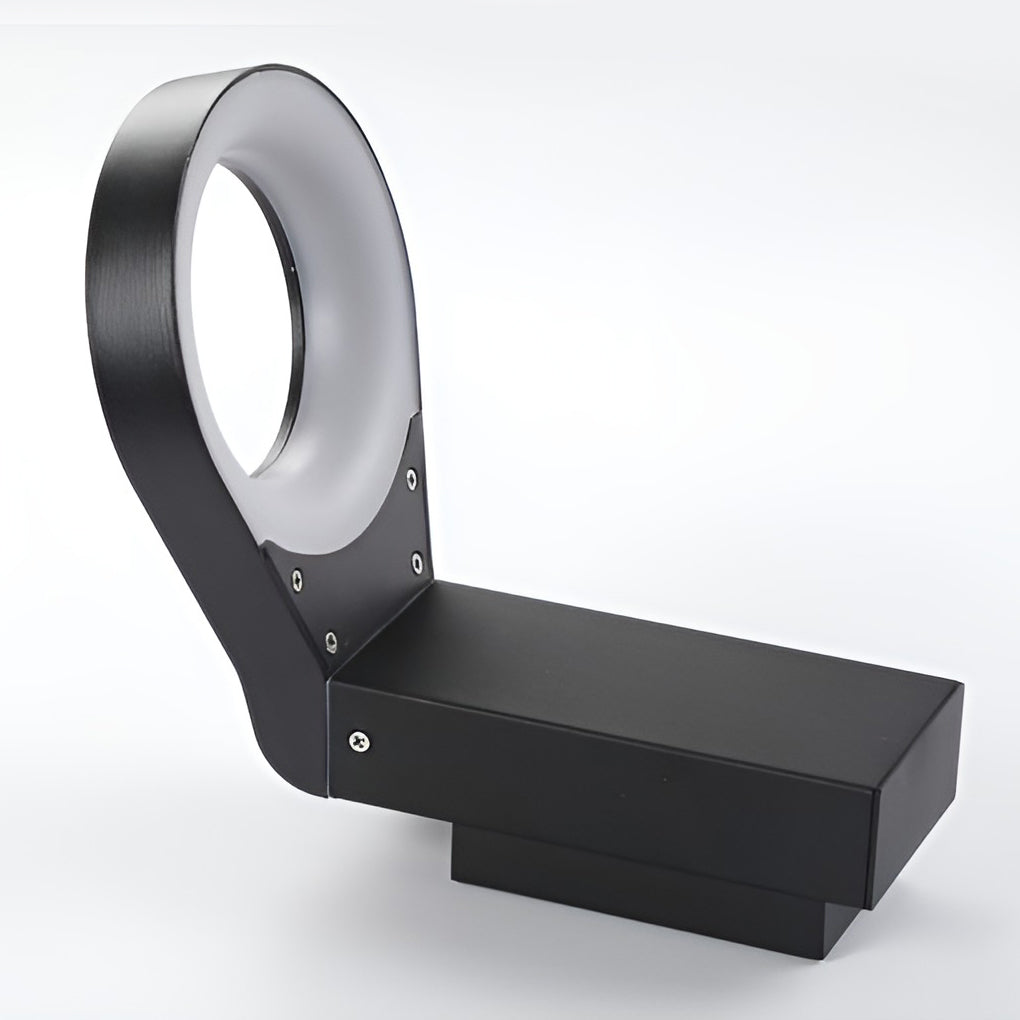 Bollard Landscape Lights LED Ring Outdoor Metal Light