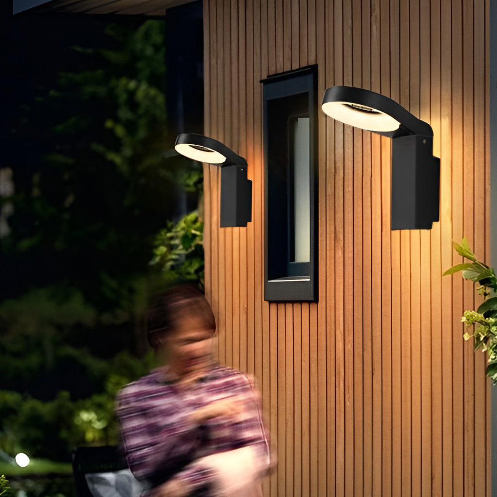 Bollard Landscape Lights LED Ring Outdoor Metal Light