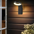 Bollard Landscape Lights LED Ring Outdoor Metal Light