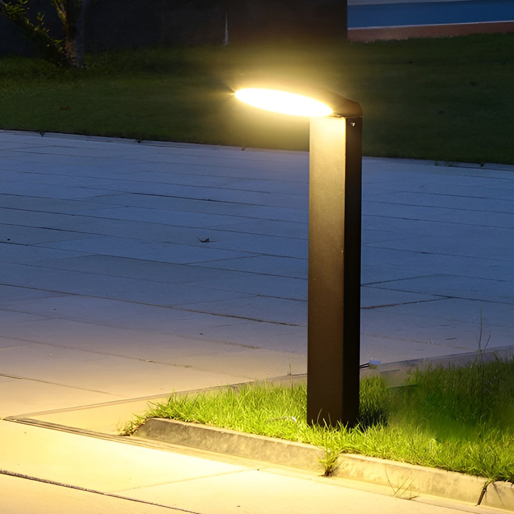 Bollard Landscape Lights LED Ring Outdoor Metal Light