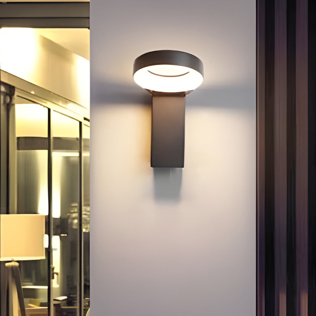 Bollard Landscape Lights LED Ring Outdoor Metal Light