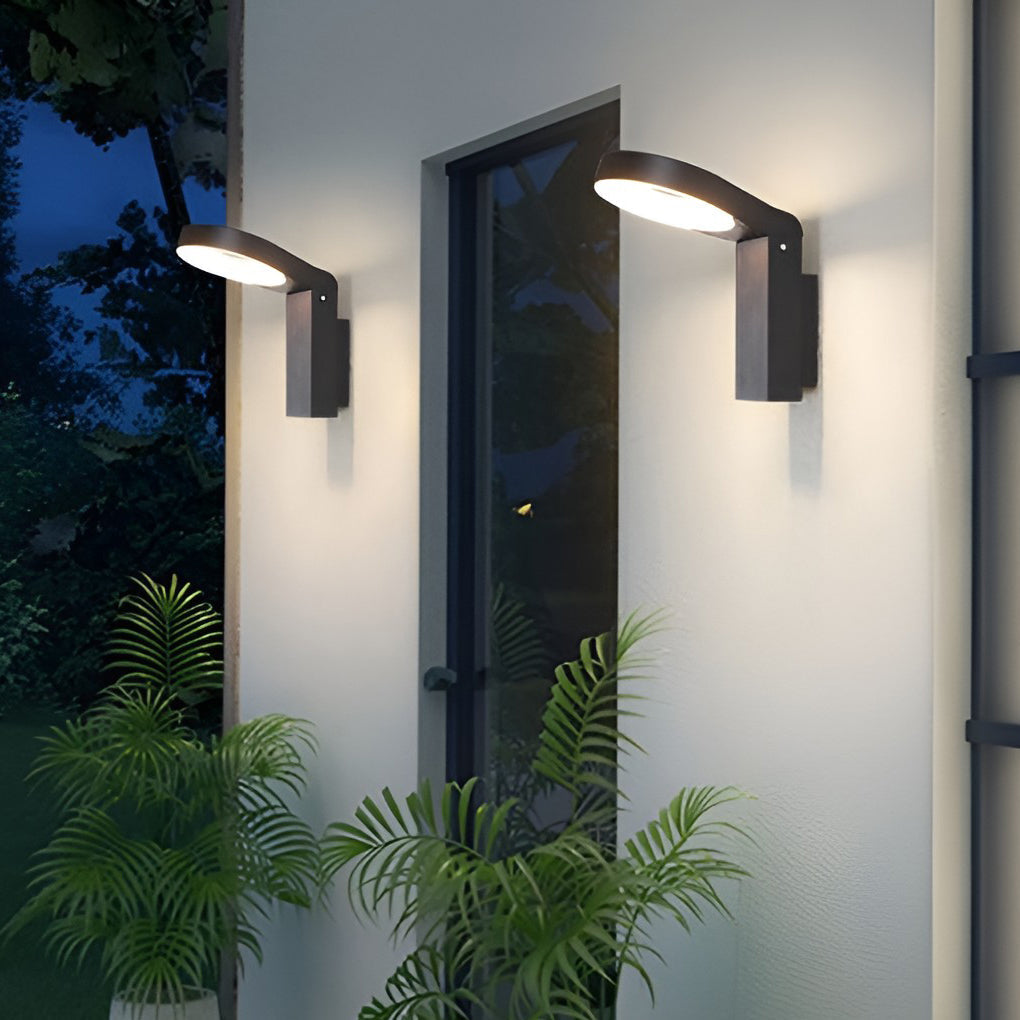 Bollard Landscape Lights LED Ring Outdoor Metal Light