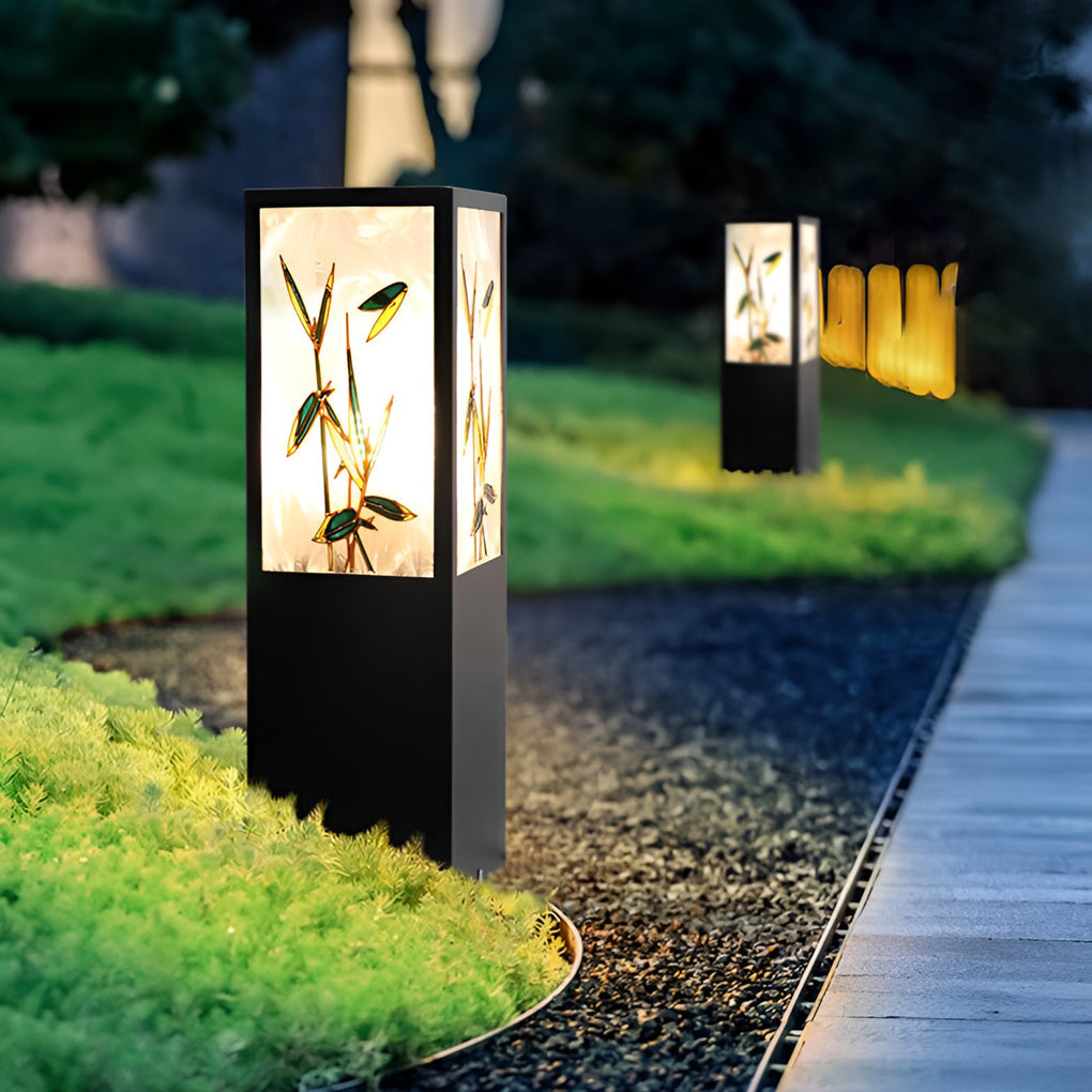 Bollard Pathway Lights Modern Square LED Landscape Light