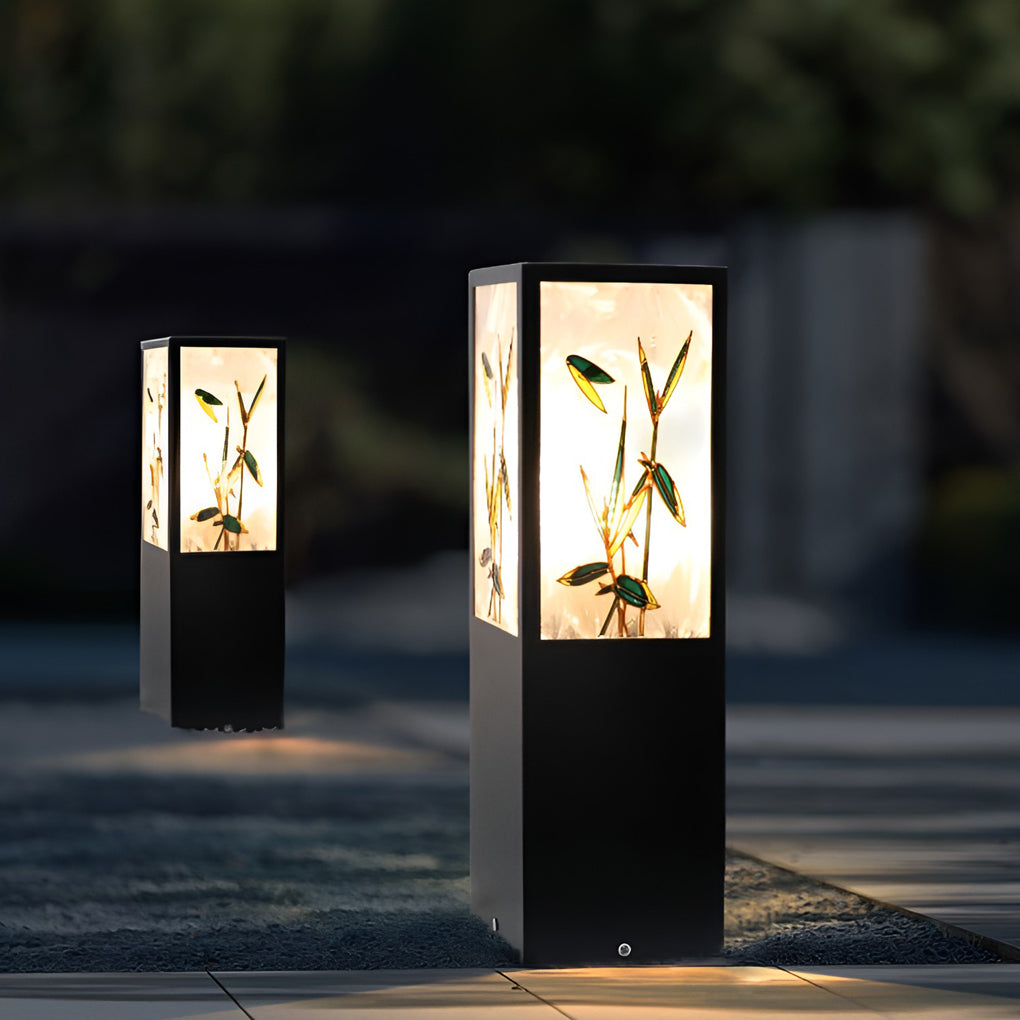 Bollard Pathway Lights Modern Square LED Landscape Light