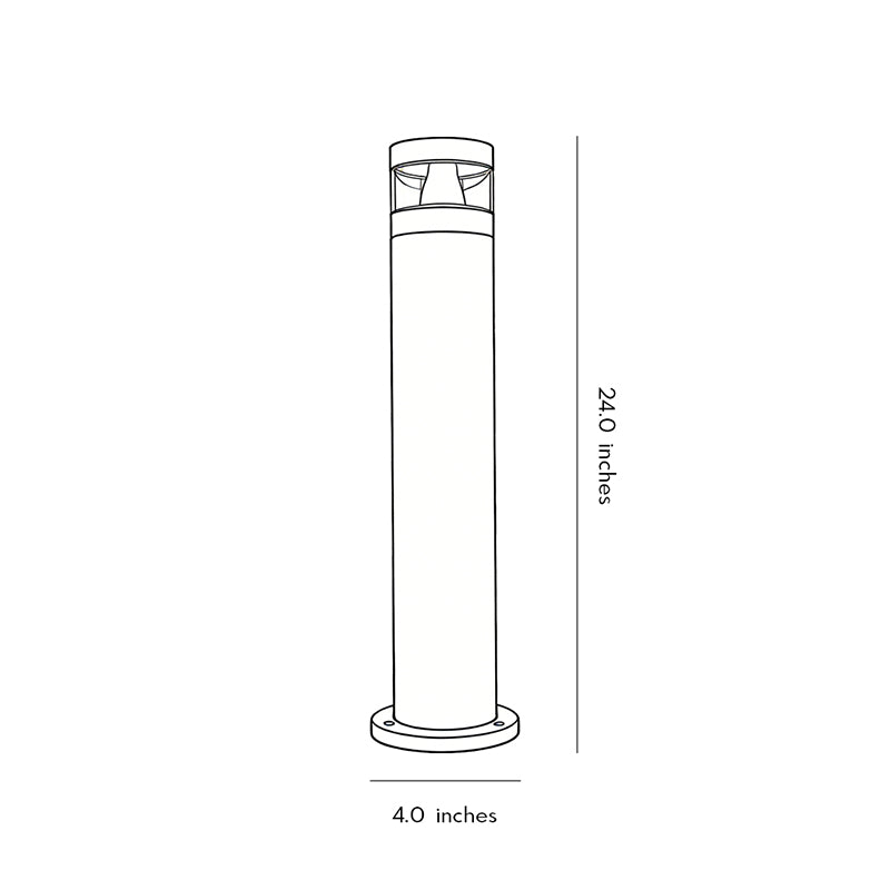 Bollards with Lights Black Waterproof LED Landscape Light