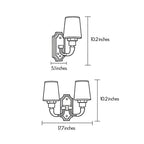 Brass Candle Sconces Wall Modern Double Ended Glass Light