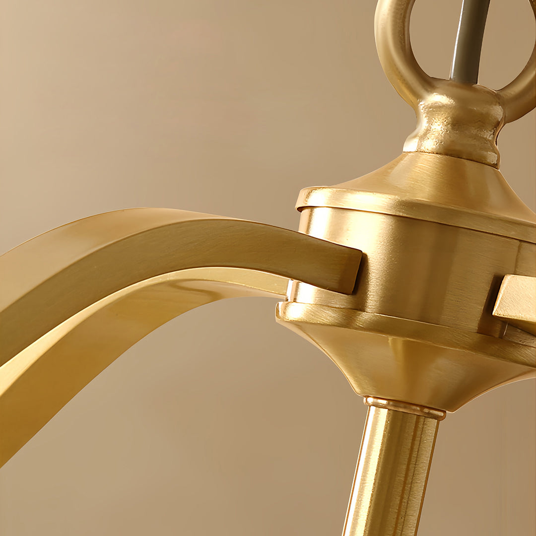 Brass Semi Flush Mount Ceiling Light Full Copper Light