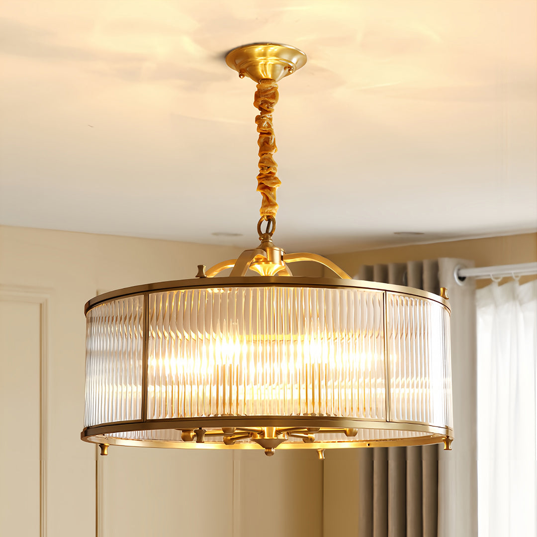 Brass Semi Flush Mount Ceiling Light Full Copper Light